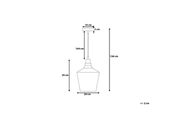 Santon Taklampe 20 cm - Transparent - Belysning - Innendørsbelysning & Lamper - Taklampe - Kjøkkenlampe & taklampe kjøkken