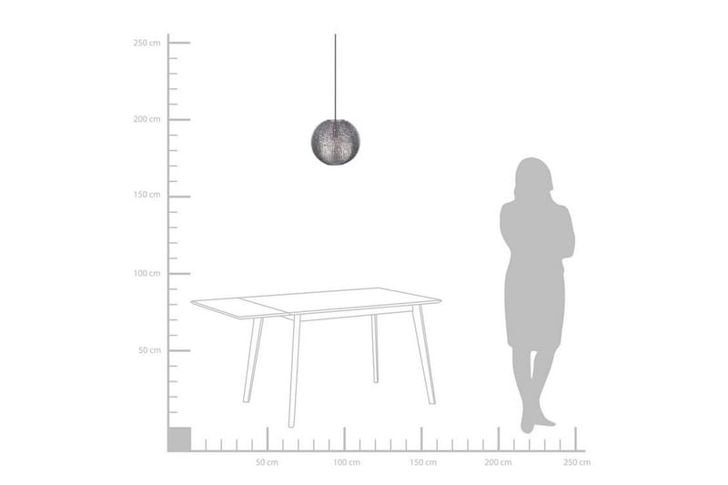 Seine Taklampe 30 cm - Sølv - Belysning - Innendørsbelysning & Lamper - Taklampe - Kjøkkenlampe & taklampe kjøkken