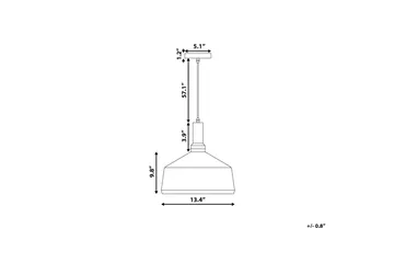 Sepik Taklampe 34 cm - Hvit - Belysning - Innendørsbelysning & Lamper - Taklampe - Kjøkkenlampe & taklampe kjøkken