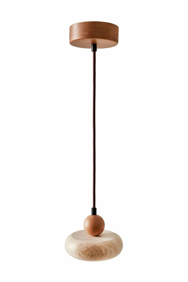 Serros pendellampe, Beige og Eik