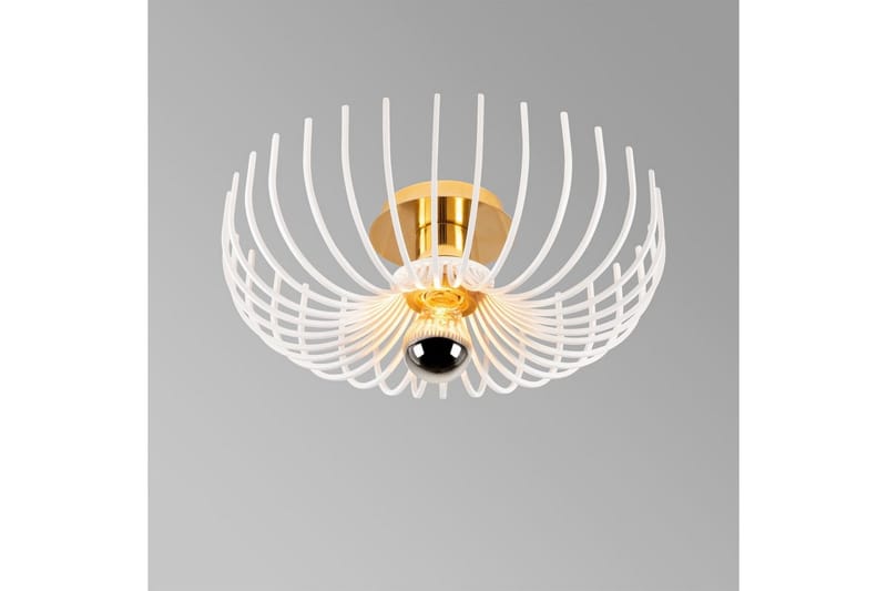 Taklampe Subbersta Hvit - Diameter: 36 cm - Belysning - Innendørsbelysning & Lamper - Gulvlampe