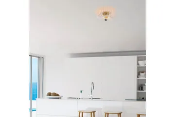 Taklampe Subbersta Hvit - Diameter: 36 cm - Belysning - Innendørsbelysning & Lamper - Gulvlampe