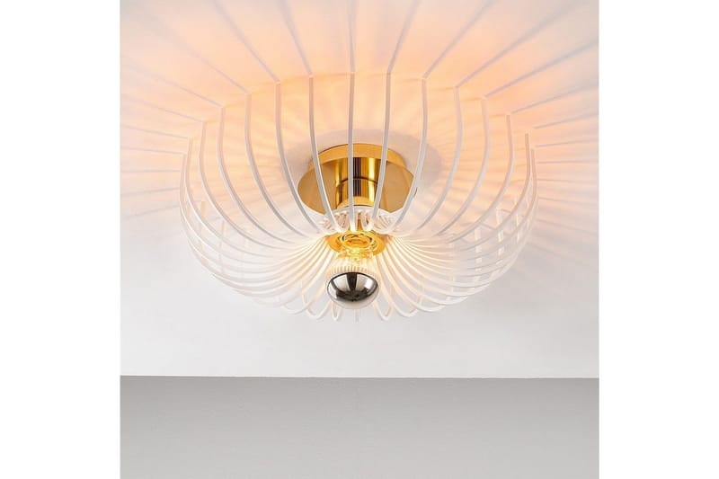 Taklampe Subbersta Hvit - Diameter: 36 cm - Belysning - Innendørsbelysning & Lamper - Gulvlampe
