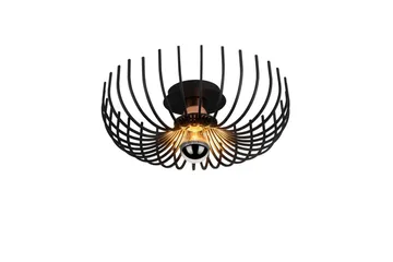 Taklampe Subbersta Svart - Diameter: 36 cm - Belysning - Innendørsbelysning & Lamper - Gulvlampe