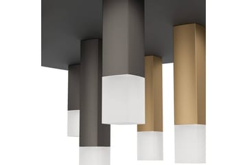 Takbelysning Eglo Estanterios Grå/Brun med 9 Lamper - Belysning - Innendørsbelysning & Lamper - Taklampe - Takplafond