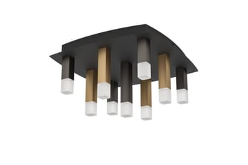 Takbelysning Eglo Estanterios Grå/Brun med 9 Lamper - Belysning - Innendørsbelysning & Lamper - Taklampe - Takplafond