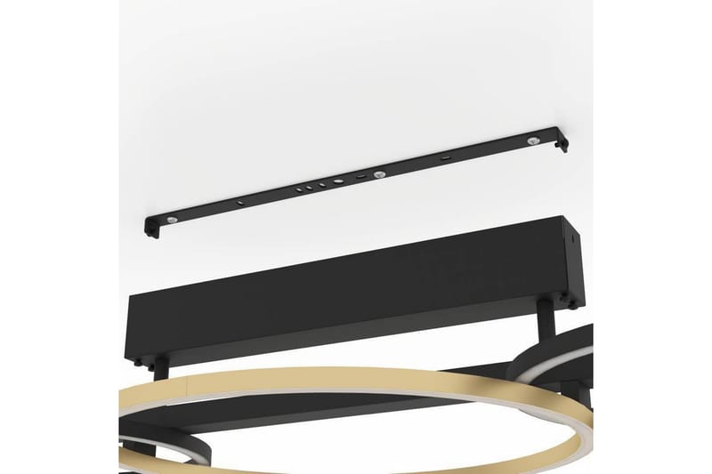 Takbelysning Eglo Lanacera Svart/Gull - Belysning - Innendørsbelysning & Lamper - Taklampe - Takplafond