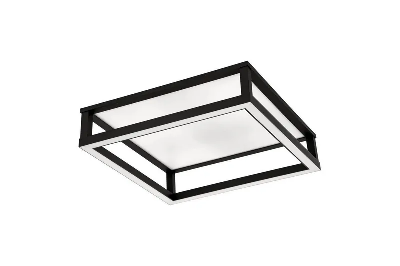 Takbelysning Eglo Macellara Svart/Hvit 45x45 cm