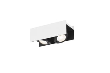 Takbelysning Eglo Vidago Hvit/Svart 2 Lamper - 2 Lamper - Belysning - Innendørsbelysning & Lamper - Taklampe - Takplafond