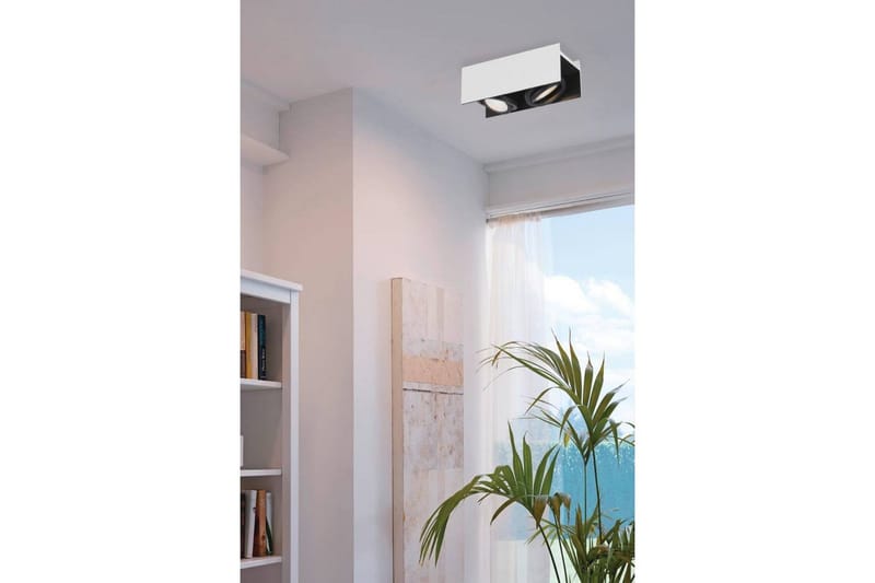 Takbelysning Eglo Vidago Hvit/Svart 2 Lamper - 2 Lamper - Belysning - Innendørsbelysning & Lamper - Taklampe - Takplafond