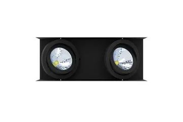 Takbelysning Eglo Vidago Hvit/Svart 2 Lamper - 2 Lamper - Belysning - Innendørsbelysning & Lamper - Taklampe - Takplafond