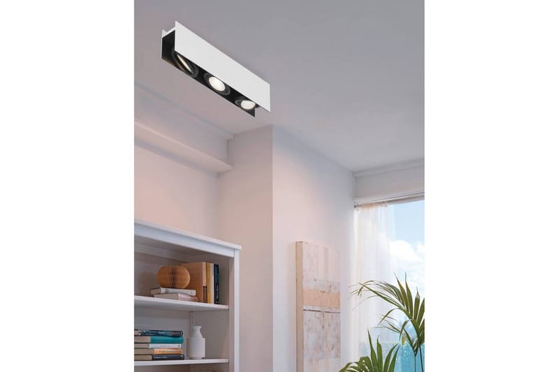 Takbelysning Eglo Vidago Hvit/Svart 3 lamper - 3 lamper - Belysning - Innendørsbelysning & Lamper - Taklampe - Takplafond