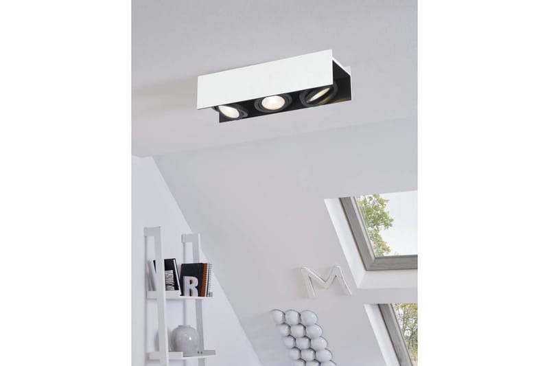 Takbelysning Eglo Vidago Hvit/Svart 3 lamper - 3 lamper - Belysning - Innendørsbelysning & Lamper - Taklampe - Takplafond