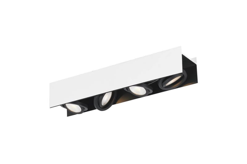Takbelysning Eglo Vidago Hvit/Svart 4 Lamper - 4 Lamper - Belysning - Innendørsbelysning & Lamper - Taklampe - Takplafond