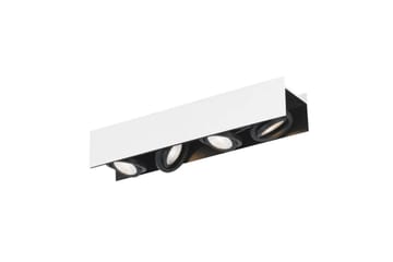 Takbelysning Eglo Vidago Hvit/Svart 4 Lamper - 4 Lamper - Belysning - Innendørsbelysning & Lamper - Taklampe - Takplafond