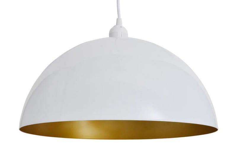 Taklampe 2 stk høydejusterbar halvkuleformet hvit - Hvit - Kjøkkenlampe & taklampe kjøkken - Vinduslampe - Taklampe soverom - Pendellamper & Hengelamper - Lamper gang - Taklampe stue - Vinduslampe hengende - Taklampe