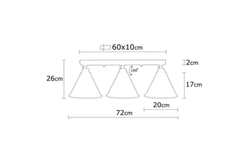 Taklampe Adrimx Svart - Svart - Belysning - Innendørsbelysning & Lamper - Taklampe - Kjøkkenlampe & taklampe kjøkken
