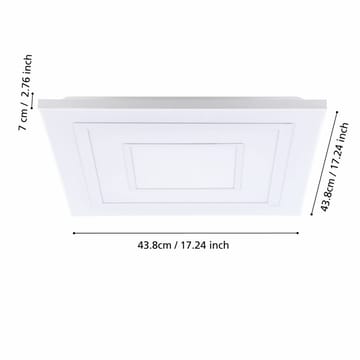 Taklampe Albarca - 438x438 mm - Belysning - Innendørsbelysning & Lamper - Taklampe - Takplafond