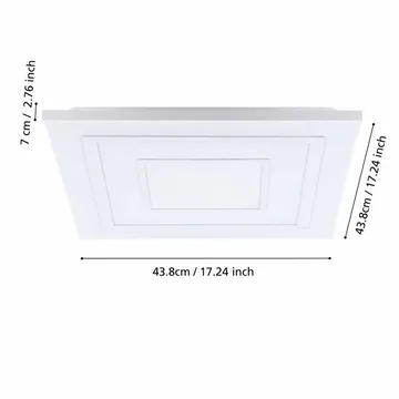 Taklampe Albarca - 438x438 mm - Belysning - Innendørsbelysning & Lamper - Taklampe - Takplafond