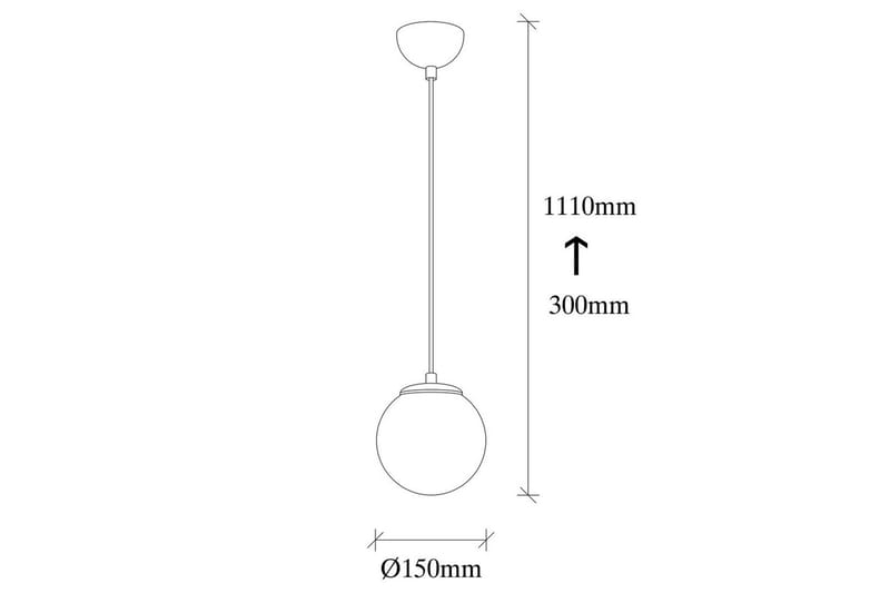 Taklampe Alion Single svart / hvit - Svart/Hvit - Belysning - Innendørsbelysning & Lamper - Taklampe - Kjøkkenlampe & taklampe kjøkken
