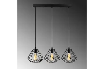 Taklampe Almasi Three Svart - Svart - Belysning - Innendørsbelysning & Lamper - Taklampe - Kjøkkenlampe & taklampe kjøkken