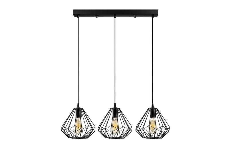 Taklampe Almasi Three Svart, Svart