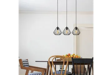 Taklampe Almasi Three Svart - Svart - Belysning - Innendørsbelysning & Lamper - Taklampe - Kjøkkenlampe & taklampe kjøkken