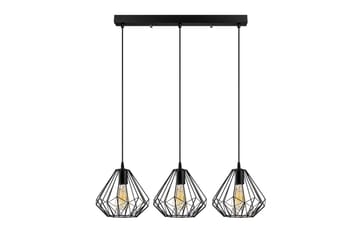 Taklampe Almasi Three Svart - Svart - Belysning - Innendørsbelysning & Lamper - Taklampe - Kjøkkenlampe & taklampe kjøkken