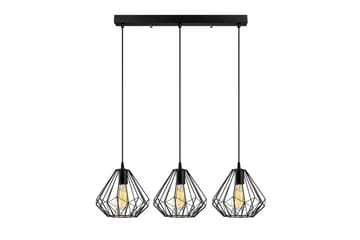 Taklampe Almasi Three Svart - Svart - Belysning - Innendørsbelysning & Lamper - Taklampe - Kjøkkenlampe & taklampe kjøkken