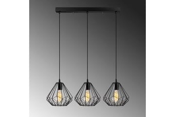 Taklampe Almasi Three Svart - Svart - Belysning - Innendørsbelysning & Lamper - Taklampe - Kjøkkenlampe & taklampe kjøkken