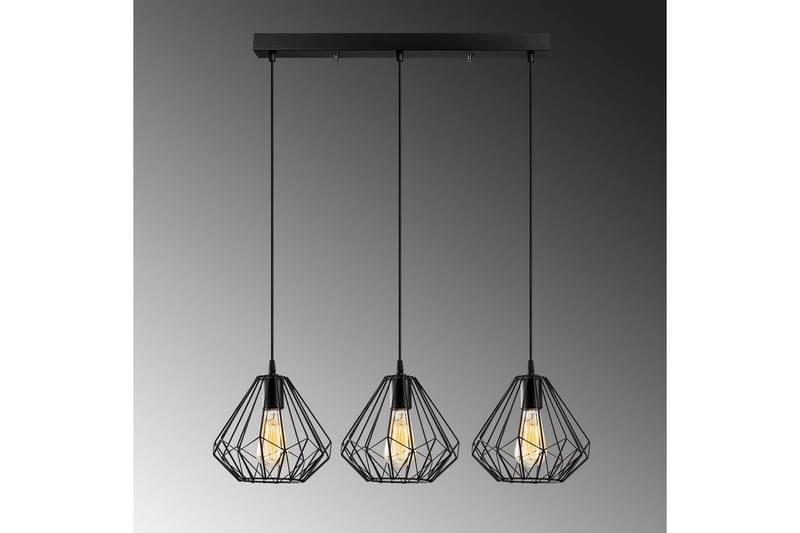 Taklampe Almasi Three Svart - Svart - Belysning - Innendørsbelysning & Lamper - Taklampe - Kjøkkenlampe & taklampe kjøkken