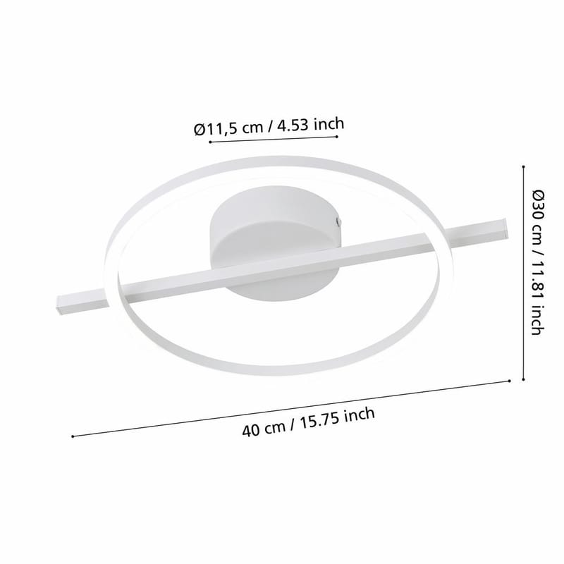 Taklampe Amandolo - Hvit - Belysning - Innendørsbelysning & Lamper - Taklampe - Takplafond