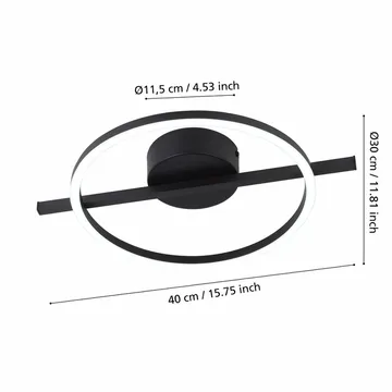 Taklampe Amandolo - Sort - Belysning - Innendørsbelysning & Lamper - Taklampe - Takplafond