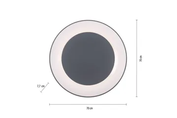 Taklampe Anika - Grå - Belysning - Innendørsbelysning & Lamper - Taklampe - Takplafond