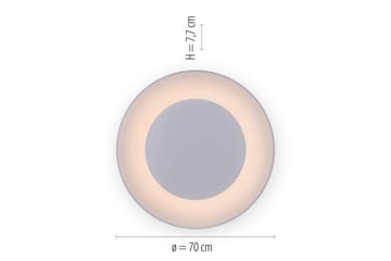 Taklampe Anika - Hvit - Belysning - Innendørsbelysning & Lamper - Taklampe - Takplafond