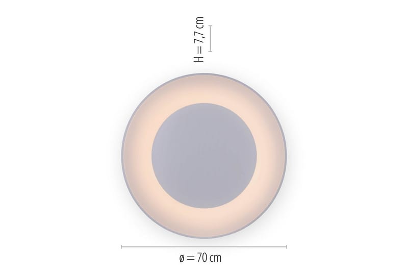 Taklampe Anika - Hvit - Belysning - Innendørsbelysning & Lamper - Taklampe - Takplafond