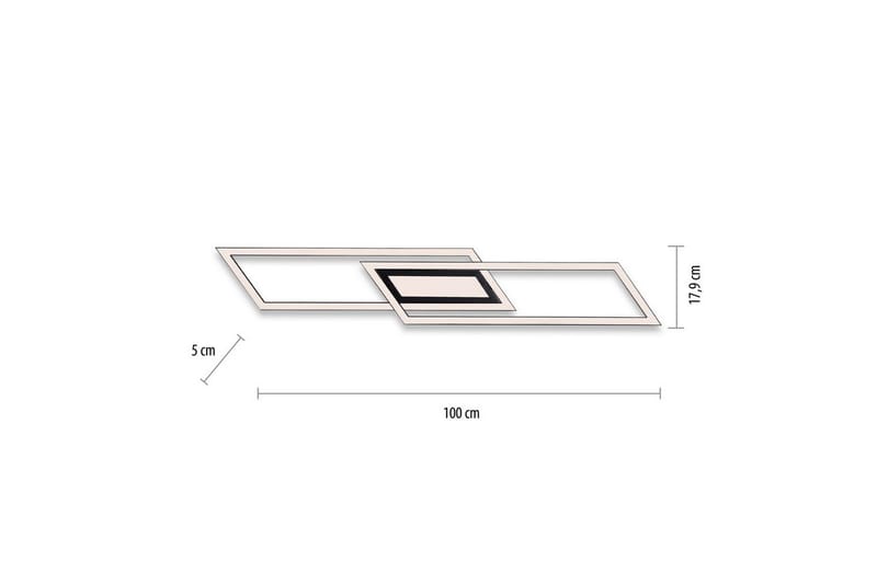 Taklampe Asmin - 17,9x5x100 cm - Belysning - Innendørsbelysning & Lamper - Taklampe - Takplafond