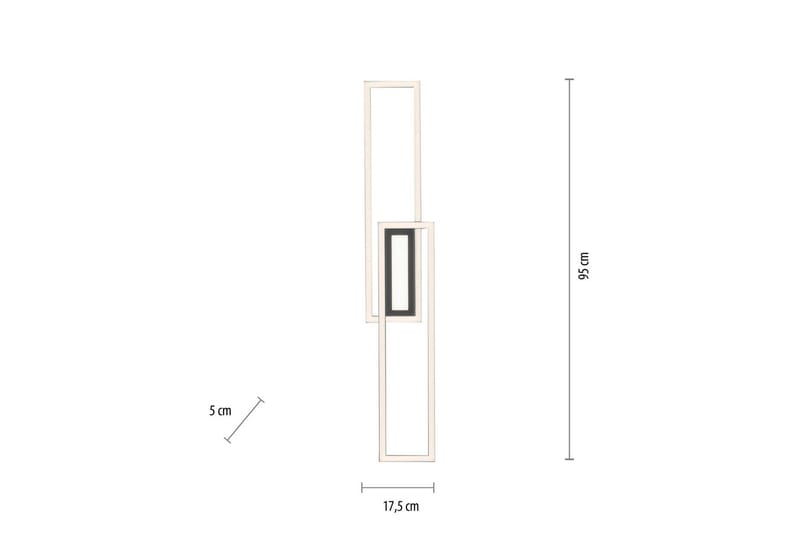 Taklampe Asmin - 17,9x5x95 cm - Belysning - Innendørsbelysning & Lamper - Taklampe - Takplafond