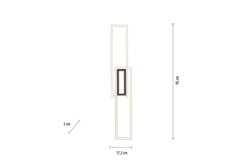 Taklampe Asmin - 17,9x5x95 cm - Belysning - Innendørsbelysning & Lamper - Taklampe - Takplafond