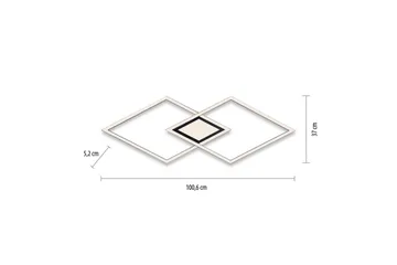 Taklampe Asmin - 37x5,2x106 cm - Belysning - Innendørsbelysning & Lamper - Taklampe - Takplafond