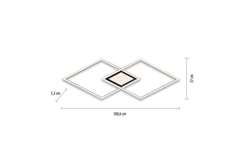 Taklampe Asmin - 37x5,2x106 cm - Belysning - Innendørsbelysning & Lamper - Taklampe - Takplafond