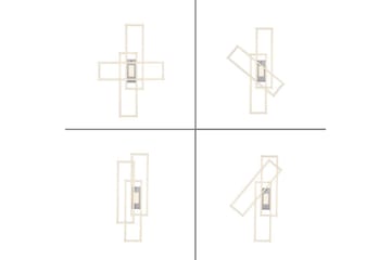 Taklampe Asmin - 69,4x6,8x98,9 cm - Belysning - Innendørsbelysning & Lamper - Taklampe - Takplafond