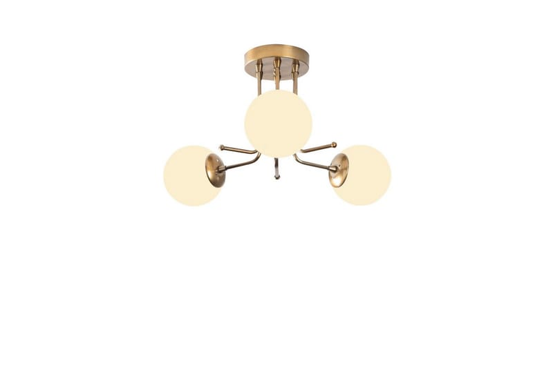 Taklampe Bhika Gull / Hvit, Gull / Hvit