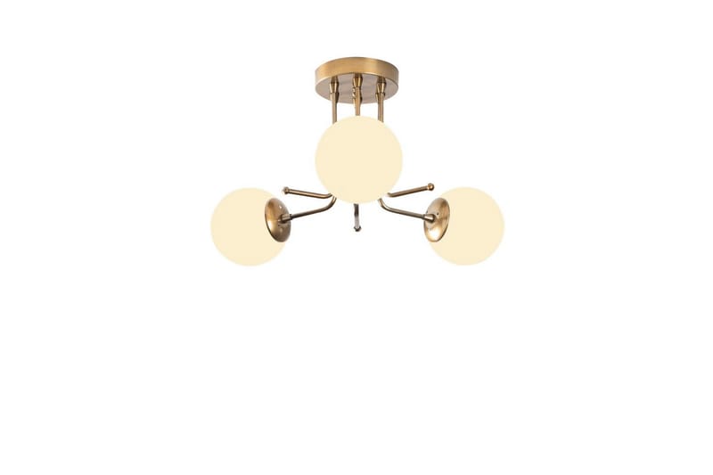Taklampe Bhika Gull / Hvit - Gull / Hvit - Belysning - Innendørsbelysning & Lamper - Taklampe - Takplafond