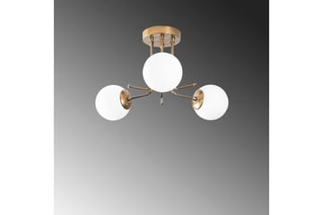 Taklampe Bhika Gull / Hvit - Gull / Hvit - Belysning - Innendørsbelysning & Lamper - Taklampe - Takplafond