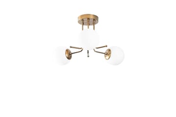 Taklampe Bhika Gull / Hvit - Gull / Hvit - Belysning - Innendørsbelysning & Lamper - Taklampe - Takplafond