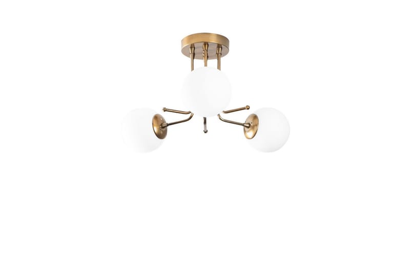Taklampe Bhika Gull / Hvit - Gull / Hvit - Belysning - Innendørsbelysning & Lamper - Taklampe - Takplafond