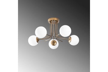 Taklampe Bhika Masafumie Fem Gull / Hvit - Gull/Hvit - Belysning - Innendørsbelysning & Lamper - Taklampe - Takplafond