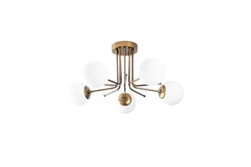 Taklampe Bhika Masafumie Fem Gull / Hvit - Gull/Hvit - Belysning - Innendørsbelysning & Lamper - Taklampe - Takplafond