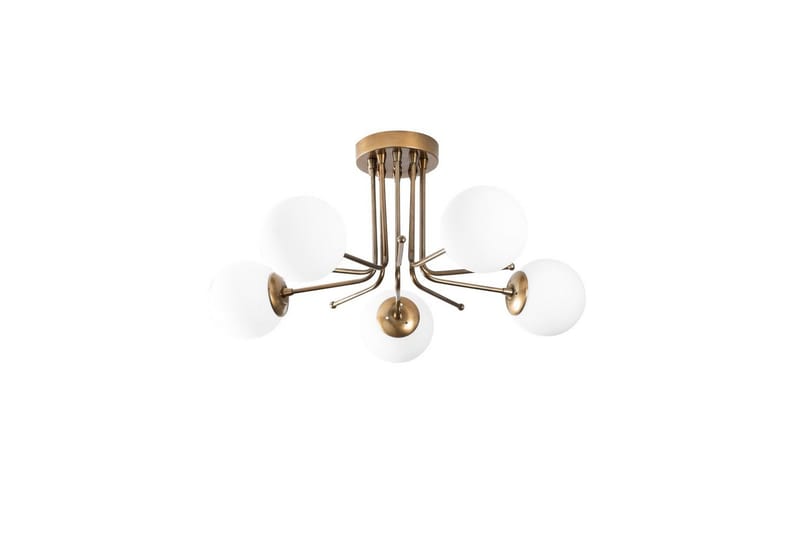 Taklampe Bhika Masafumie Fem Gull / Hvit - Gull/Hvit - Belysning - Innendørsbelysning & Lamper - Taklampe - Takplafond